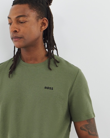 BOSS Waffle Short Sleeve Lounge T-Shirt - Green