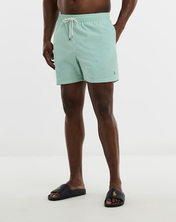 Polo Ralph Lauren Seersucker Swimshort - Green/White