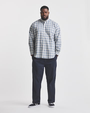 Polo Ralph Lauren Long Sleeve Check Oxford Shirt - Blue/Cream