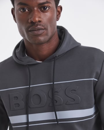 BOSS Contrast Hoodie - Dark Grey