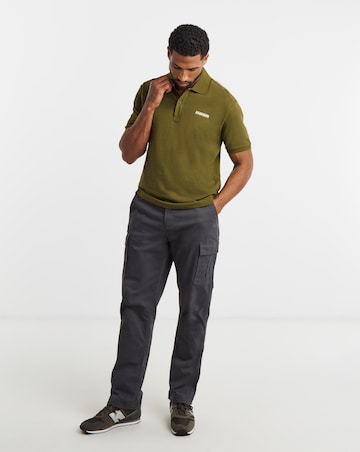 Napapijri Small Box Short Sleeve Polo - Dark Olive