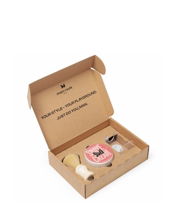 Men Rock Shaving Gift Set Black Pomegrante