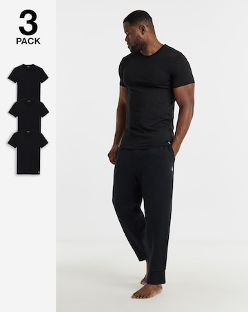 Polo Ralph Lauren 3 Pack Short Sleeve Lounge T-Shirt - Black