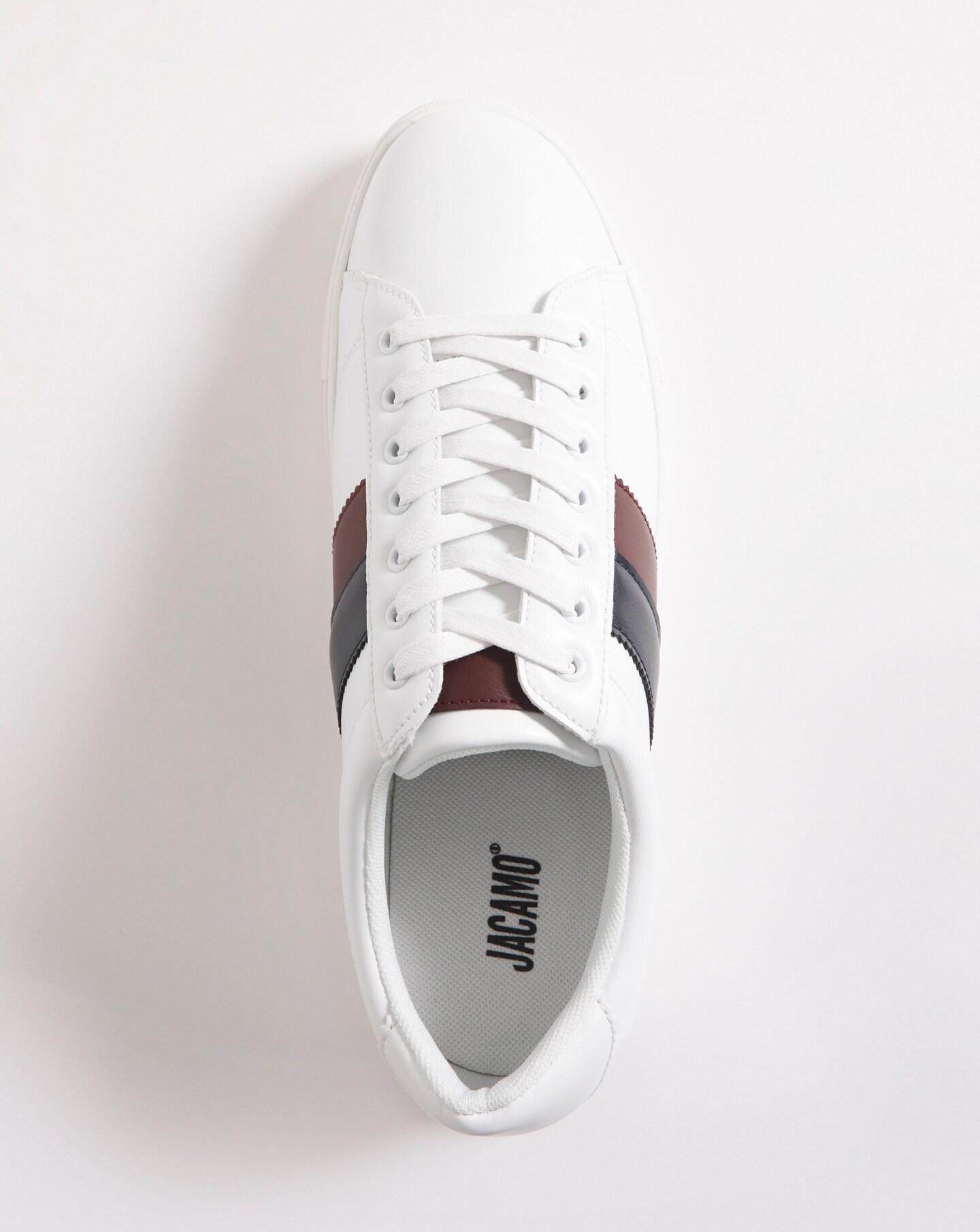 White stripe side lace up plimsolls new arrivals