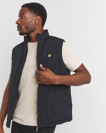 Lyle & Scott Black Puffer Gilet