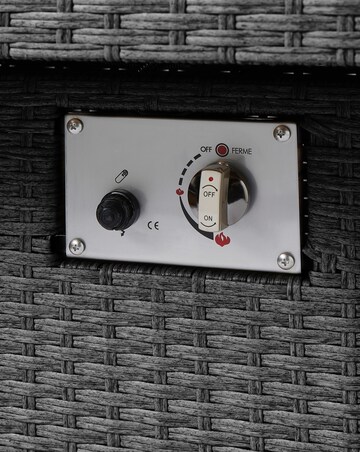 Valencia Lounge Dining Set With Firepit Table