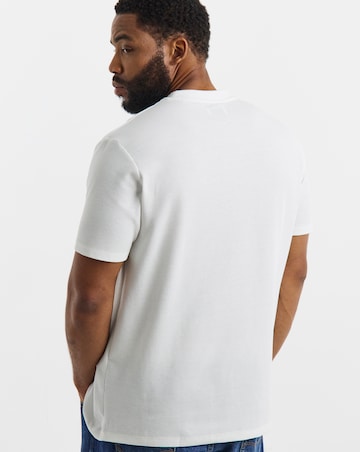 Jack & Jones Leo Textured T-Shirt - Cream