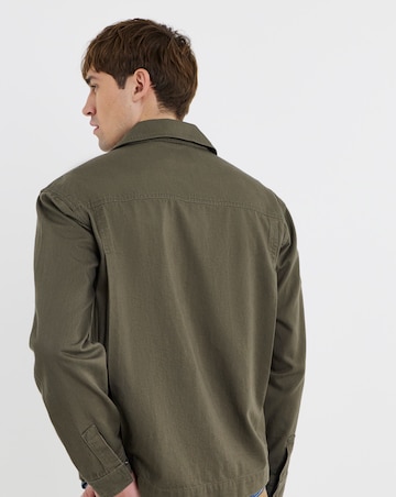 Lyle & Scott Washed Overshirt - Khaki