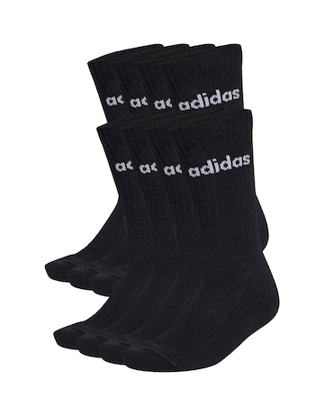 adidas Linear Logo 10 Pack Crew Socks