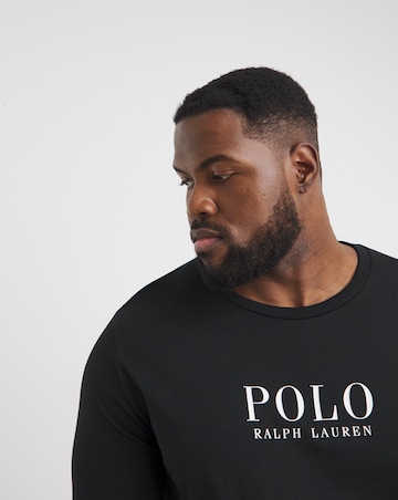 Polo Ralph Lauren Black Long Sleeve Mix & Match Lounge T-Shirt