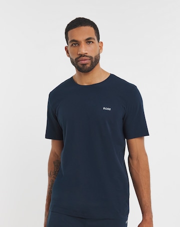 Boss Mix & Match Logo Lounge T-Shirt in Navy