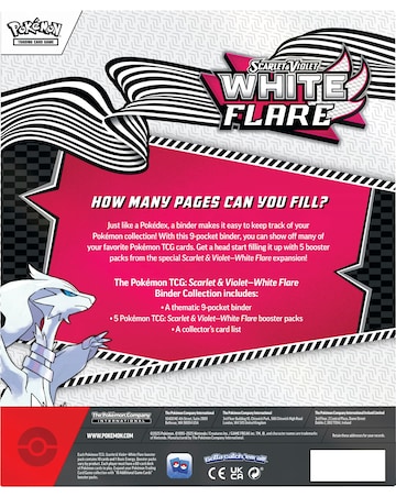 Pokemon Trading Card Game (TCG): Scarlet & Violet White Flare Binder Collection