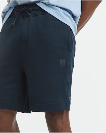 BOSS Classic Logo Sweat Short - Navy