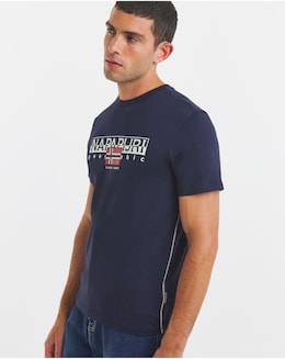 Napapijri Aylmer Logo T-Shirt - Navy