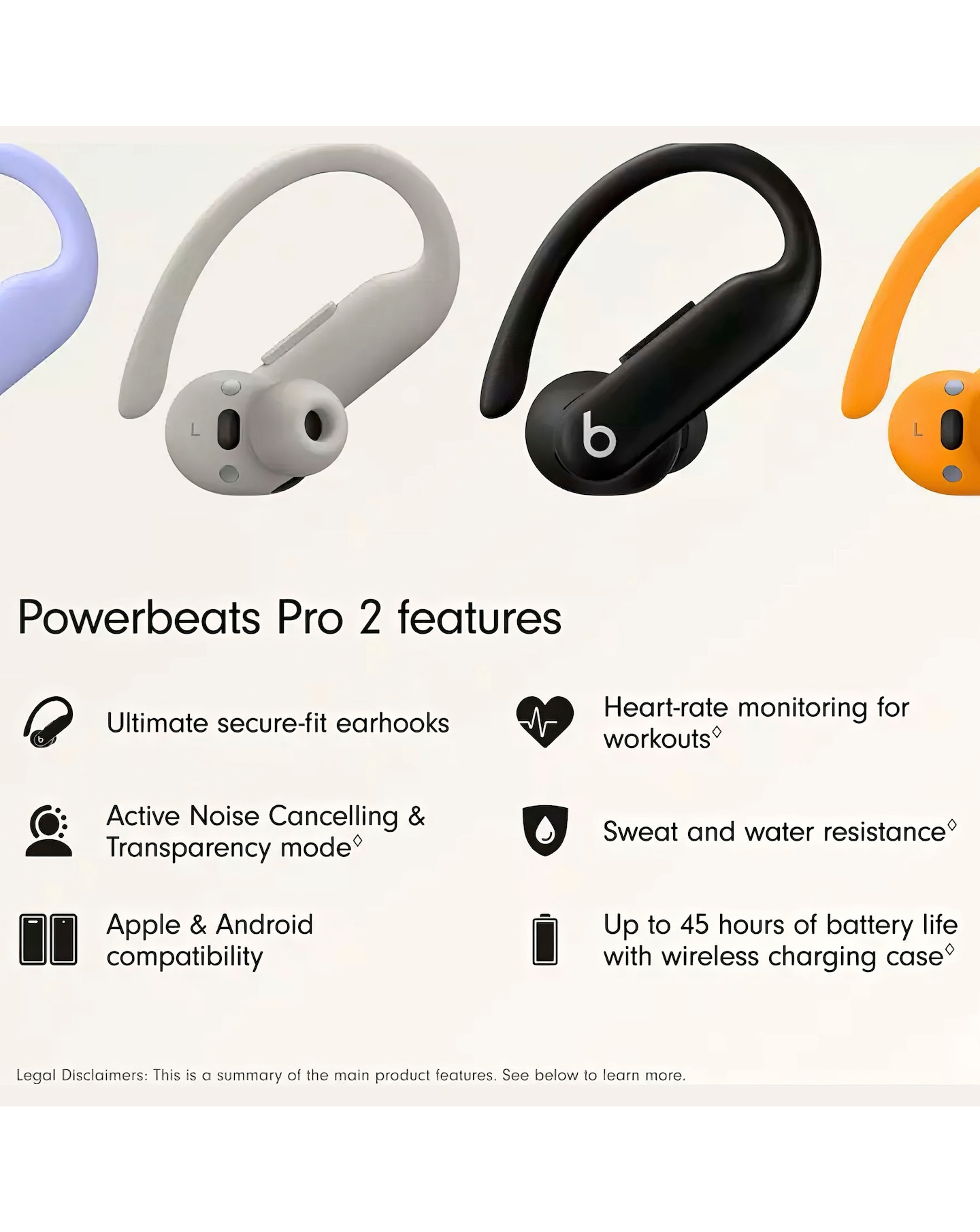 Beats Powerbeats Pro 2 Headphones - Black | Jacamo