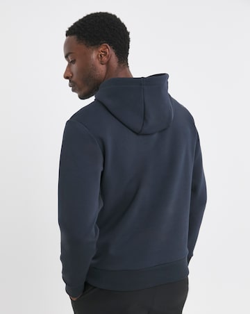 BOSS Tape Logo Hoodie - Dark Blue