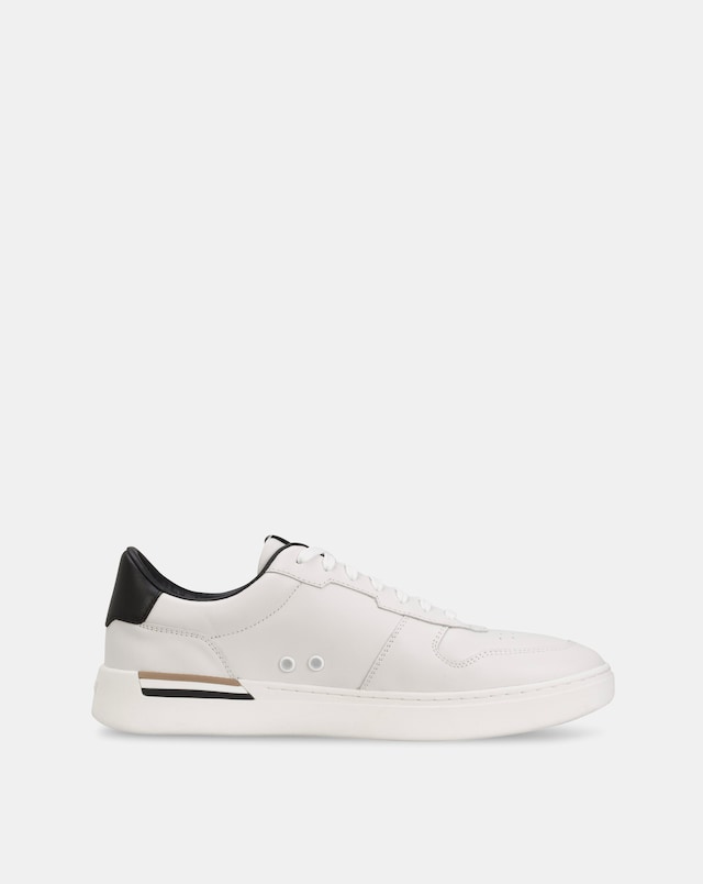 BOSS Clint Leather Trainers - White