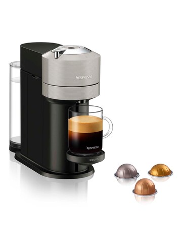Nespresso by Krups Coffee Machine 1.1L Vertuo Next Light Grey