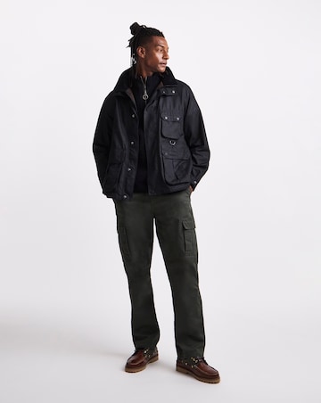 Barbour Re-Engineered Utility Bedale Wax Jacket - Black