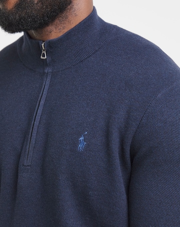 Polo Ralph Lauren 1/4 Zip Jumper - Navy Heather