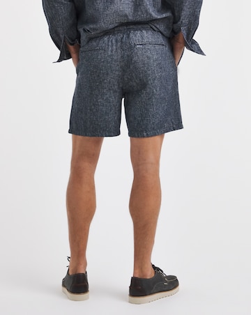 Barbour Stillwater Linen Blend Short - Navy
