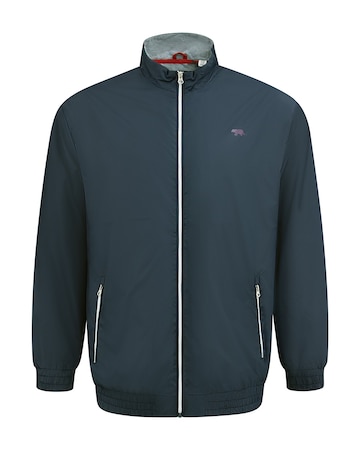 D555 Big And Tall Ealing Lightweight Zip Through Jacket With Zip Pockets - Navy