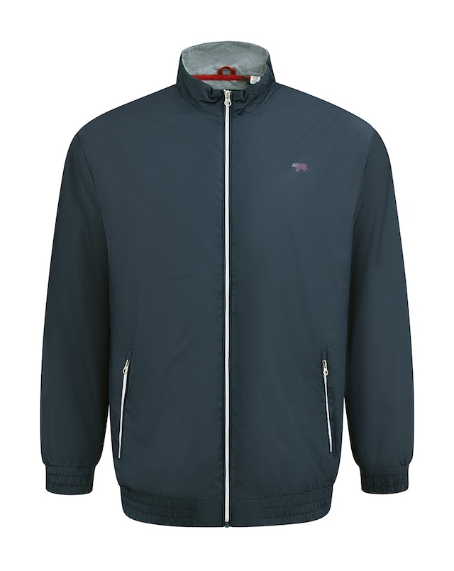 D555 Big And Tall Ealing Lightweight Zip Through Jacket With Zip Pockets - Navy