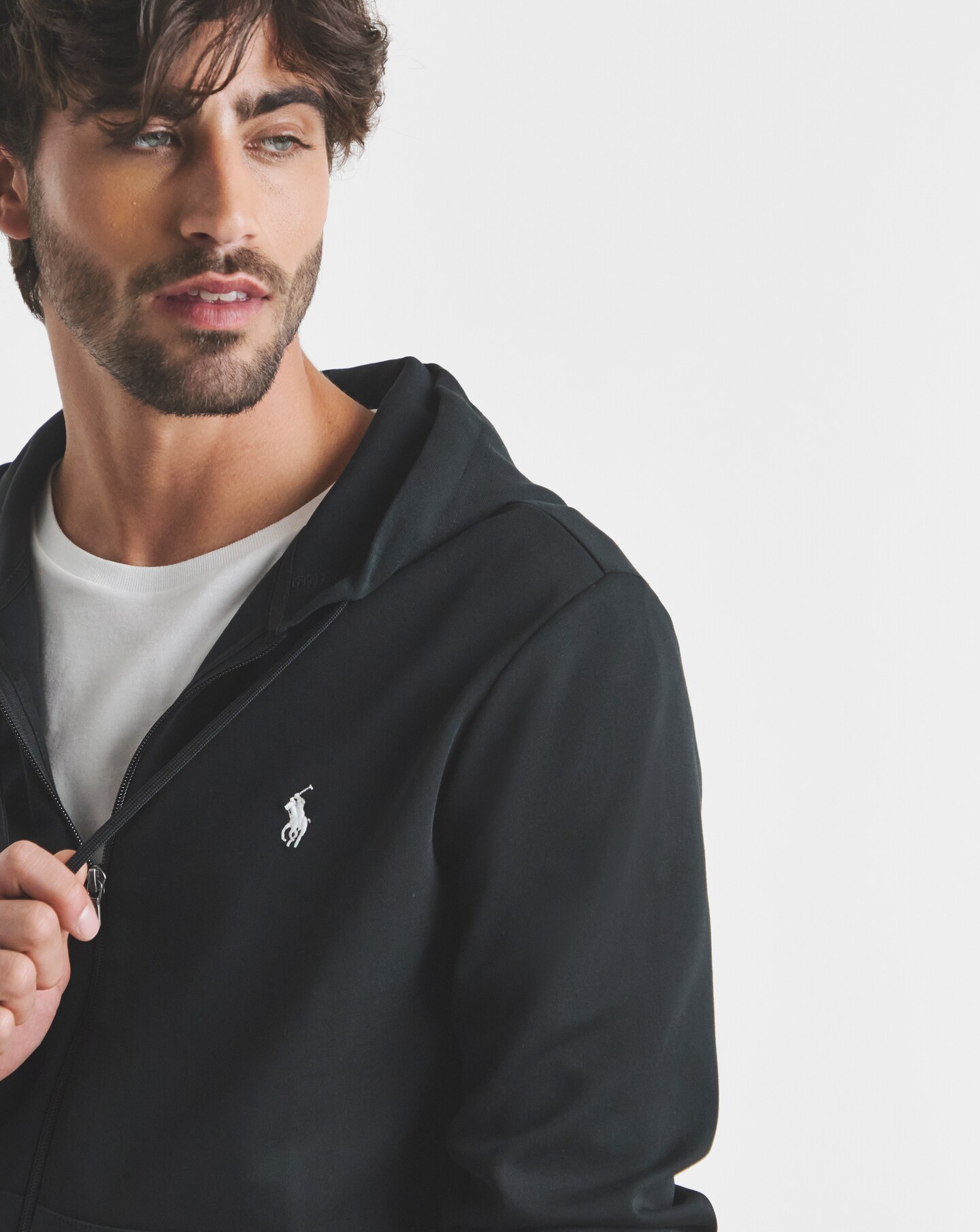 Polo Ralph Lauren Classic Zip Through Hoodie - Black | Jacamo
