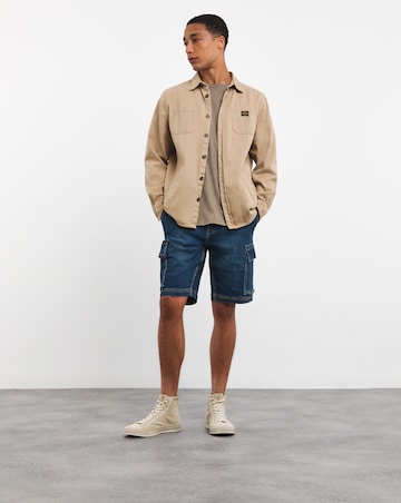 Axel Mid Length Cargo Denim Short