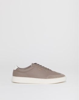 Boss Kieran Leather Trainers - Beige