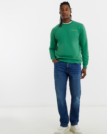 Tommy Jeans Linear Crew Neck Sweat - Green