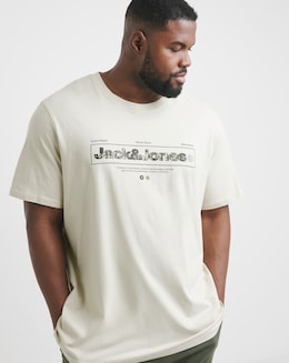 Jack &amp; Jones Alpha Front Print T-Shirt