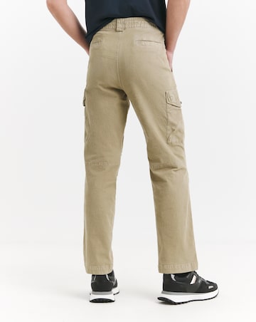 BOSS Light Cord Cargo Trouser - Brown