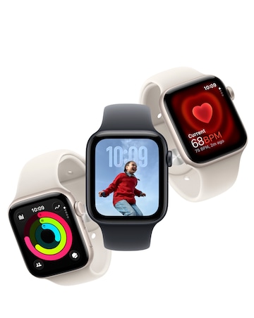 Apple Watch SE 3 GPS 44mm - Midnight Aluminium/Midnight Sport Band - S/M