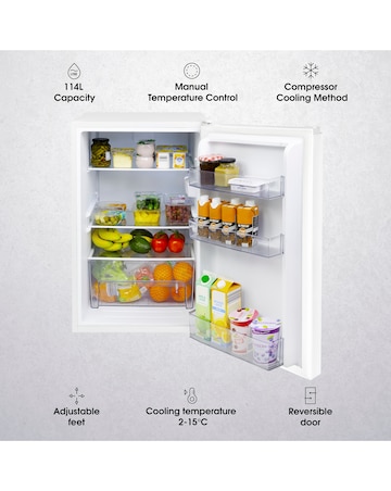 ABODE 50CM UNDERCOUNTER LARDER FRIDGE - WHITE