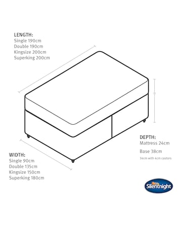 Silentnight 1000 Pocket Ortho Divan Set