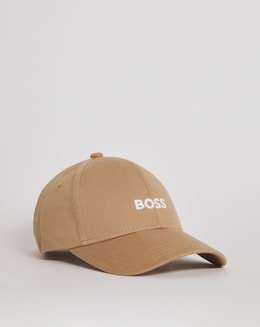 BOSS Beige Emroidered Logo Cap