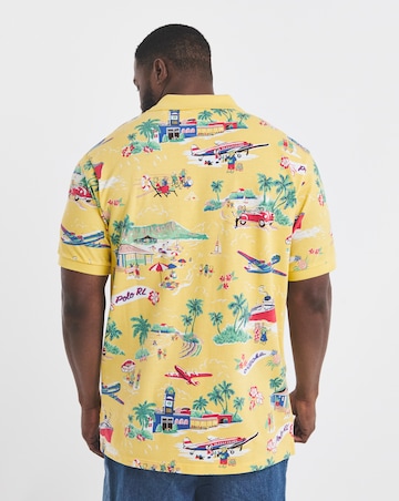 Polo Ralph Lauren Short Sleeve Bear Printed Polo - Yellow