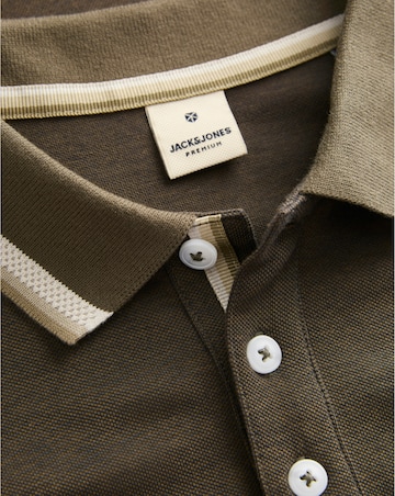 Jack & Jones Premium Blualves Tipped Polo - Brown