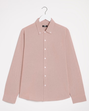 Long Sleeve Plain Oxford Shirt