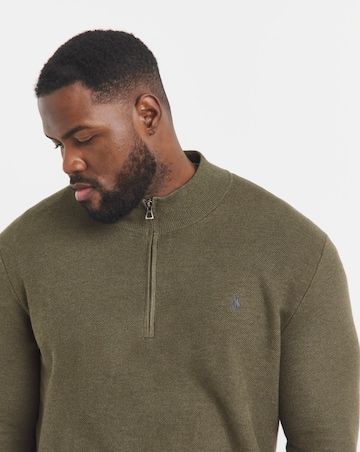 Polo Ralph Lauren 1/4 Zip Jumper - Olive