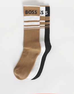 BOSS 3 Pack Rib Stripe Sport Sock - Multi