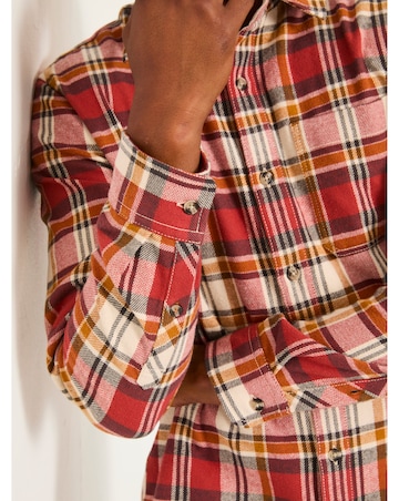 FatFace Routh Check Shirt (Regular & Tall) - Red