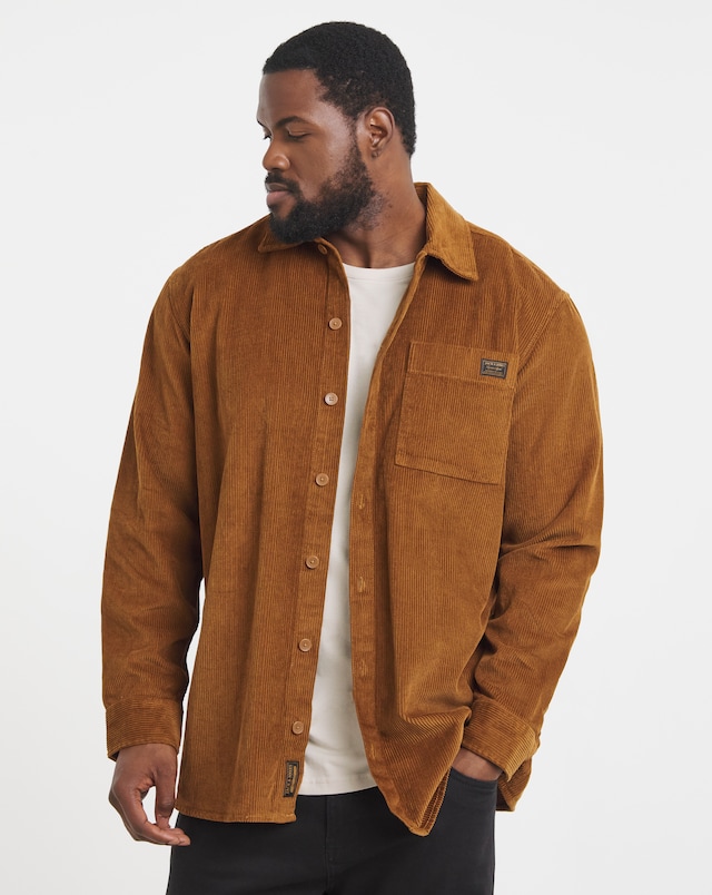 Jack & Jones Corduroy Overshirt - Brown