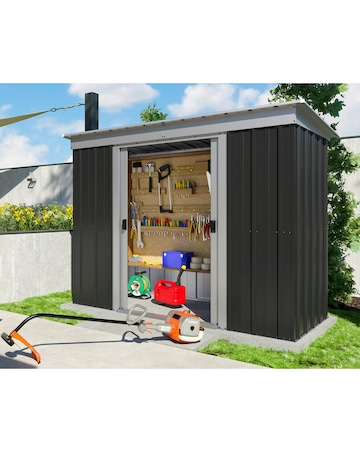 Yardmaster 8x4ft Castleton Pent Metal Shed