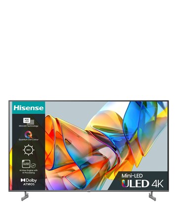 Hisense 55in 55U6KQTUK Smart 4K UHD HDR Mini-LED TV with Dolby Vision IQ