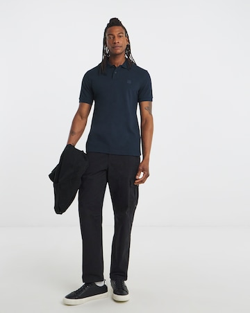 BOSS Short Sleeve Badge Polo - Blue