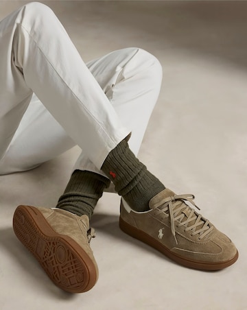 Polo Ralph Lauren Bedford Suede Trainers - Beige