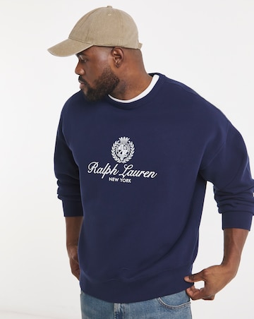 Polo Ralph Lauren Graphic Crew Neck Sweatshirt - Navy