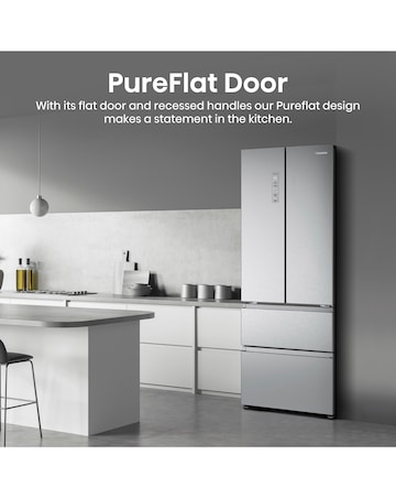 Hisense PureFlat RF632N4AIE1 Total No Frost American Fridge Freezer Silver